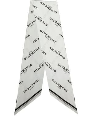 Givenchy Shadow Logo Maxi Scarf - White