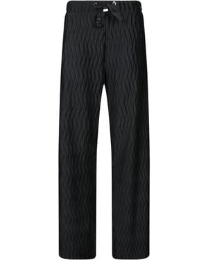 Herno Wrinkled Effect Drawstring Pants - Black
