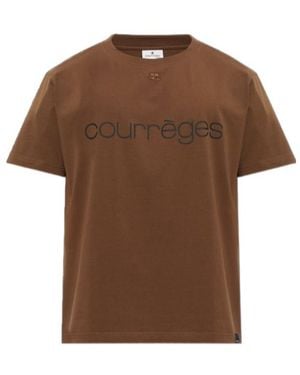 Courreges Short-Sleeved T-Shirt - Brown