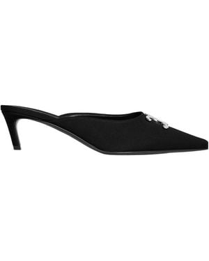 Celine Alma Triomphe Mule - Black