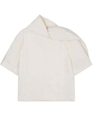 Bottega Veneta Short-Sleeved Top - White