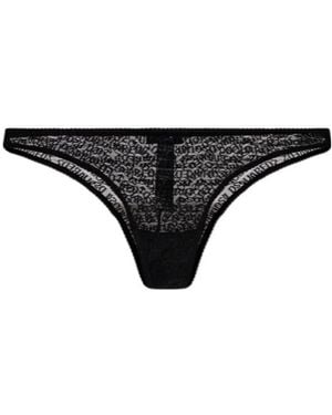 DSquared² Lace Triangle Knickers - Black