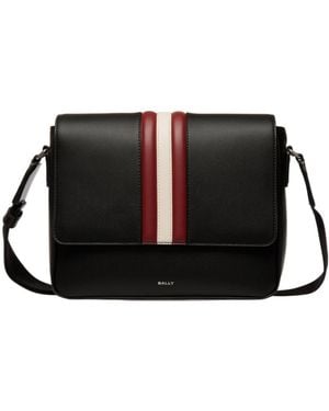 Bally Mythos Stripe Messenger Bag - Black