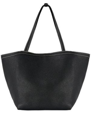 The Row Park Tote Three Stitch Bag - Black