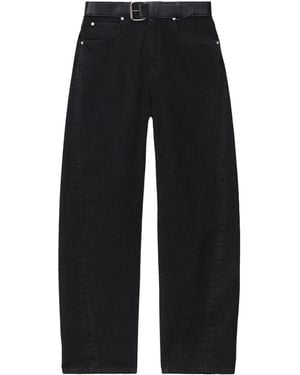 Alexander Wang Belted Wide-Leg Jeans - Black