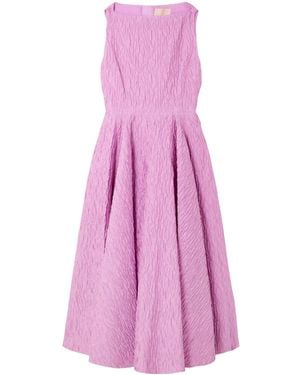 ROKSANDA Tera Cloqué Midi Dress - Purple