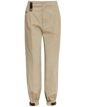 Moschino Strap Detail Pants - Natural