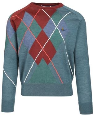 Vivienne Westwood Long-Sleeved Jumper - Blue