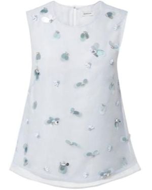 Jonathan Simkhai Celia Embellished Top - Blue