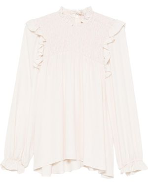 forte_forte Long-Sleeved Top - White