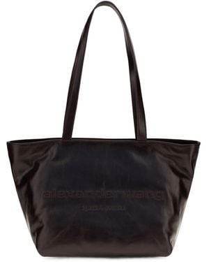 Alexander Wang Medium Punch Leather Tote Bag - Black
