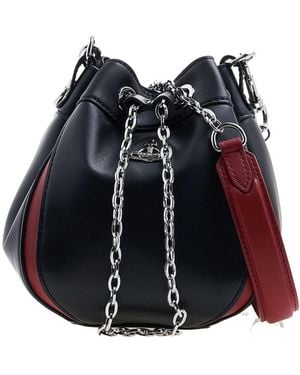 Vivienne Westwood Logo Shoulder Bag - Blue