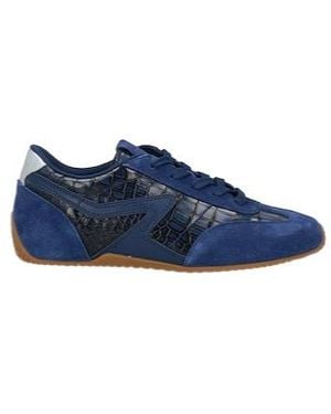 Rag & Bone Crocodilepattern Lowtop Sneakers - Blue