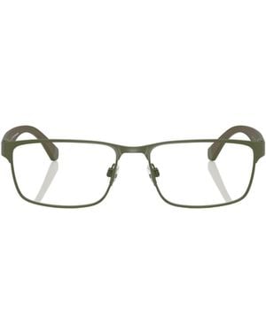 Emporio Armani Rectangular Frame Glasses - White
