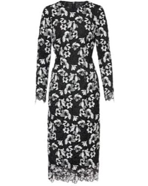 Monique Lhuillier Satin Gown - Black