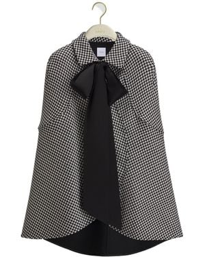 Dior Cape With Tied Neckline - Grey