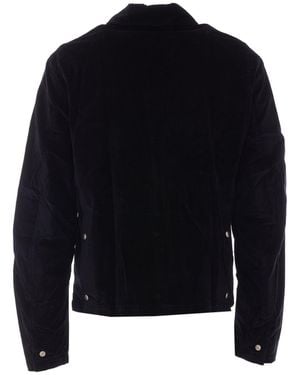 Thom Krom Zip-Front Velvet-Effect Jacket - Black