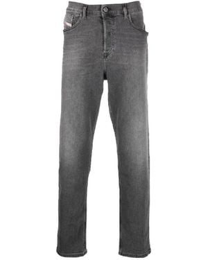 DIESEL Slim Fit Cropped Jeans - Grey