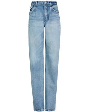 Alaïa Jean Droit En Denim - Blue