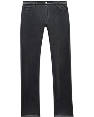 Courreges Courrèges Straight-Leg Vinyl Trousers - Blue