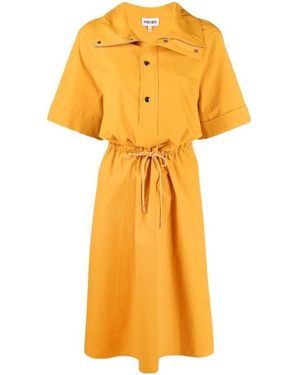 KENZO Short-Sleeved Midi Dress - Yellow
