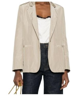 forte_forte Single-Breasted Blazer - Natural