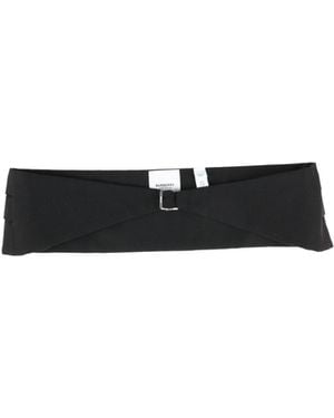 Burberry Minimal Wool Belt - White