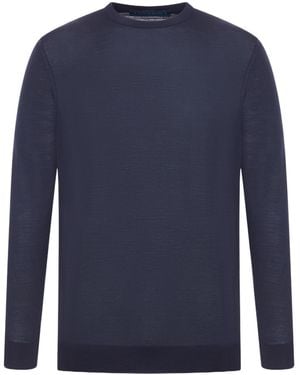Kiton Crew Neck Pullover - Blue
