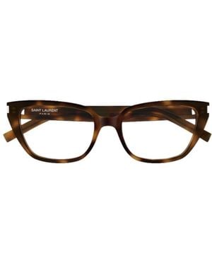 Saint Laurent Eyewear Butterfly Frame Glasses - White