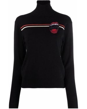 Chloé Chloé Stripe Intarsia Knit Jumper - Black