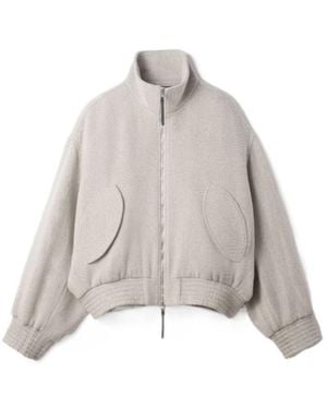 Jacquemus Le Bomber Losange Zip Jacket - Gray