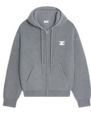 Celine Hooded Cardigan - Gray