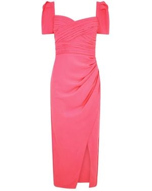 Self-Portrait Iris Midi Dress - Pink