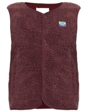 American Vintage Snap-Button Vest - Purple