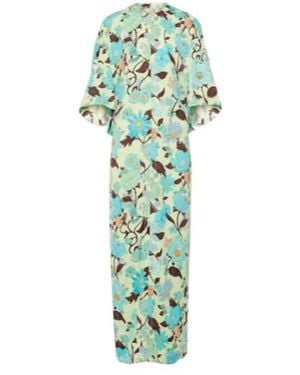 Stella McCartney Caped Maxi Dress - Green