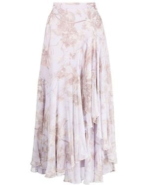 Erdem Printed Skirt - White