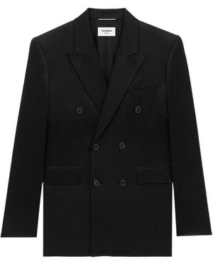 Saint Laurent Double-Breasted Blazer - Black