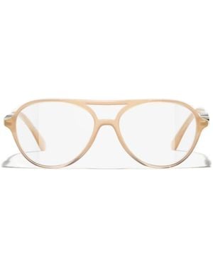 CHANEL Pilot's Glasses - White