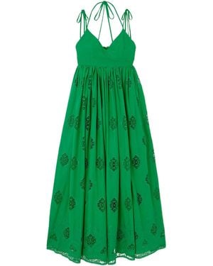 Erdem Strap-Up Dress - Green