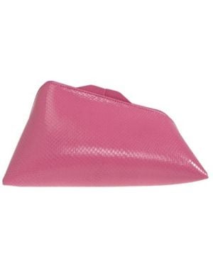 The Attico The 8 30 Pm Textured Clutch Bag - Pink