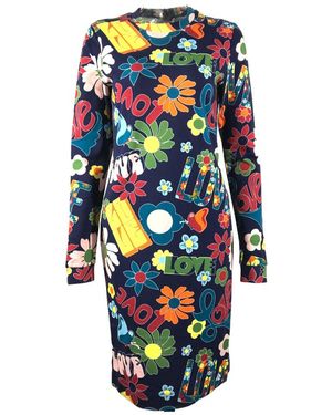 Moschino Logo Dress - Blue