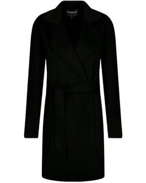 Emporio Armani Long-Sleeved Coat - Black