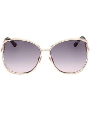 Tom Ford Eyewear Marta Round Frame Sunglasses - Purple