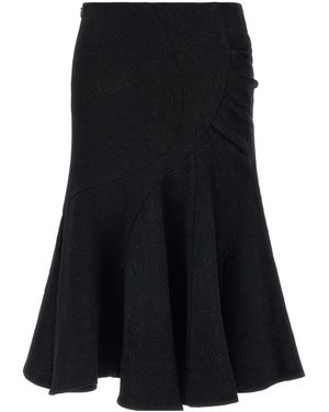 Dries Van Noten Sibel Flared Skirt - Black
