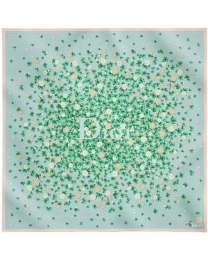 Dior Water Lily 90 Square Scarf - Green