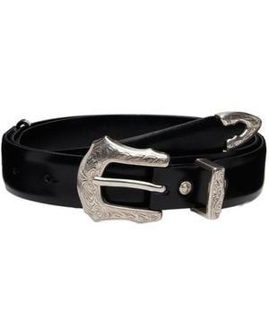 Toga Metal Buckle Belt - Black