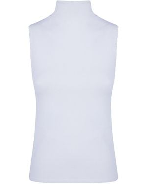 Twinset Crochet-Detail Knit Top - White