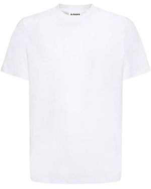 Jil Sander Plain Knitted T-Shirt - White