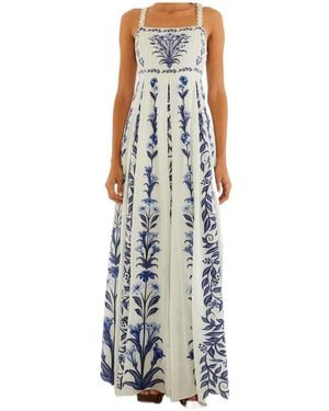 FARM Rio Floral Maxi Dress - White