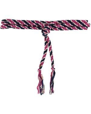 Isabel Marant Colourful Woven Thin Belt - Purple